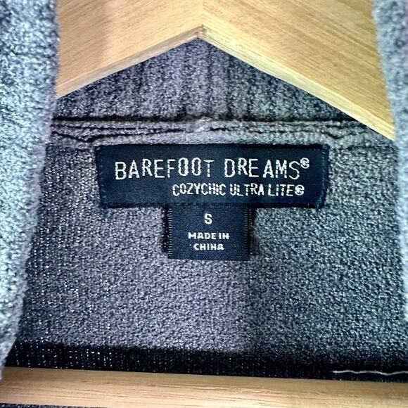 Barefoot Dreams Women's Small Gray Cozychic Ultra Light Long Cardigan NOWCU1469 - Picture 4 of 7